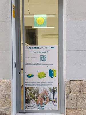 Alicante Locker, left luggage storage lockers, at San Juan Bosco 16 03005 Alicante