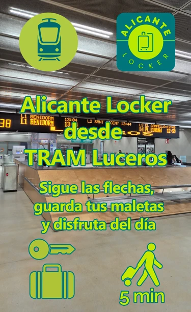 Concourse at Luceros TRAM station in Alicante