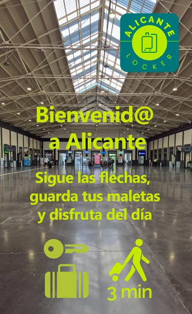 Bienvenid@ a Alicante, disfruta de tu primer y último día con Alicante Locker