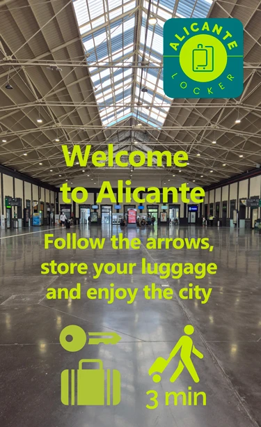 Welcome to Alicante, enjoy your first and last day with Alicante Locker