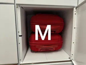 Real image of luggage locker size M, medium, luggage storage in Alicante