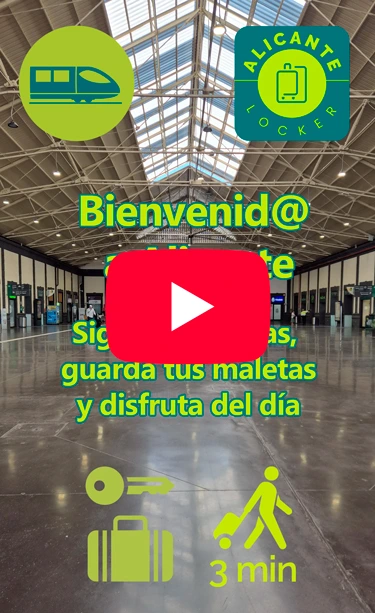 Itineriario desde la estación hasta Alicante Locker