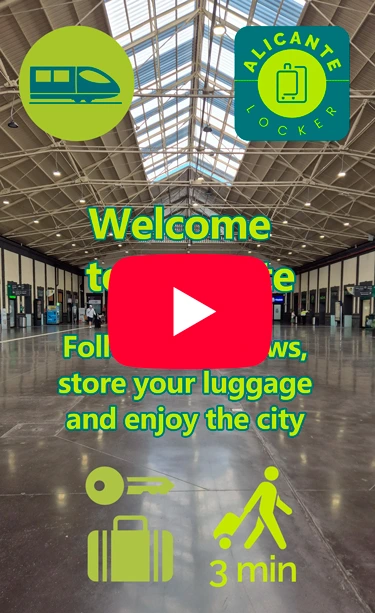 How to get Alicante Locker from Alicante AVE - Renfe train station