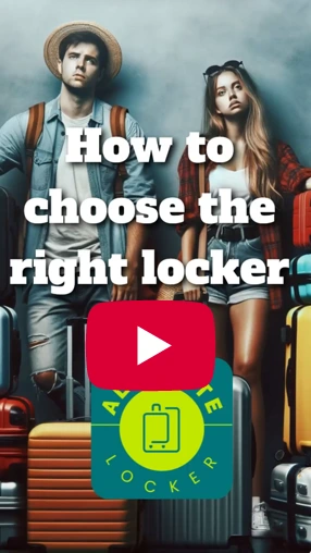 How to choose right luggage locker size with your knee